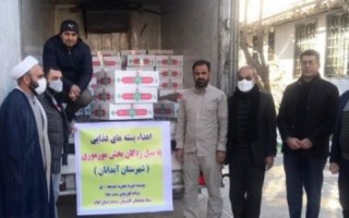 توزیع ۵۰۰ بسته غذایی بین سیل زدگان مورموری