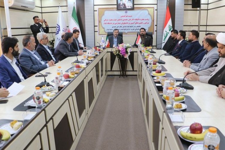  برگزاری نشست هم‌اندیشی رئیس دانشگاه ایلام و هیئت مشاوره امور دانشجویی کشور عراق