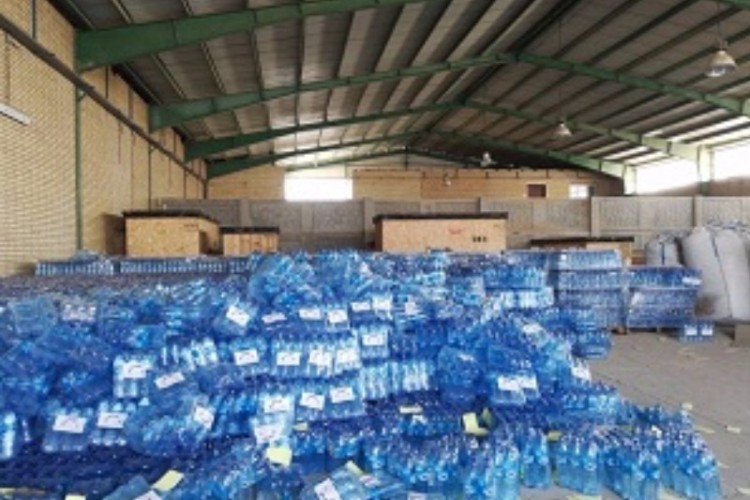 سه میلیون بطری آب معدنی اربعینی دپو می شود