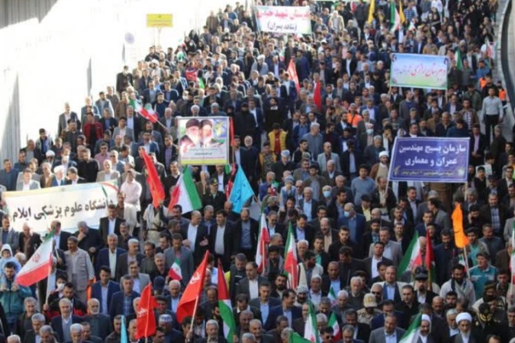 حضور مردم استوار و مقاوم ایلام در راهپیمایی 22 بهمن 1402